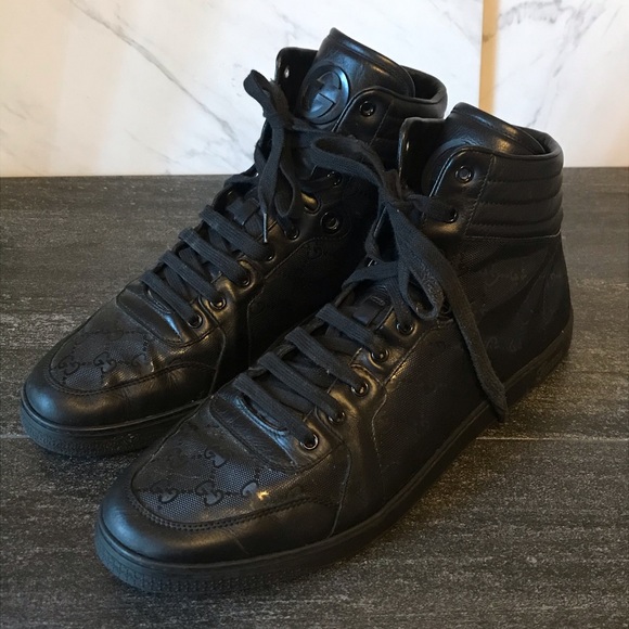 Gucci GG Imprime High Top Sneakers Mens - Picture 3 of 14